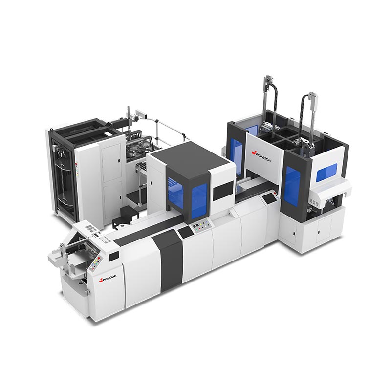 دستگاه ساخت جعبه سفت و سخت دو ایستگاه اتوماتیک